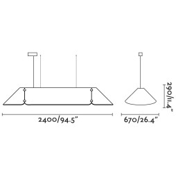 Colgante Fonovia 50w 3000k Faro